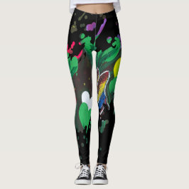Handgjord konst - Fjärilsblossom Leggings