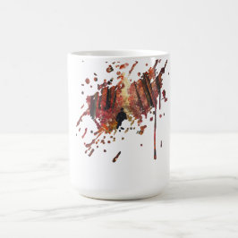Handgjord konst - Orange skog Kaffemugg