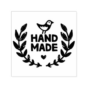 Handgjord lagerkransdesign självfärgande stämpel