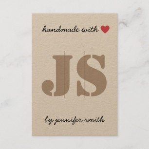Handgjord med Heart Hair Clip Visning Card Holger Tilläggskort