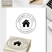 Handgjord med kärlek Anpassad logotyptext Personli