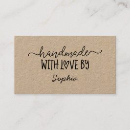 Handgjord med Kärlek-Anpassningsbar-kort för Maker Visitkort