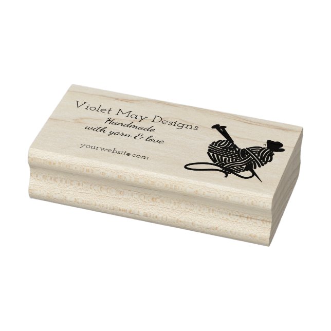 Handgjord med Kärlek-garn för affärsfrämjande verk Stämpel (Stämpel)