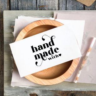 Handgjord med Kärlek Heart Anpassningsbar Logotyp Visitkort