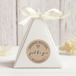 Handgjord med Kärlek Kraft Personlig-etikett Runt Klistermärke