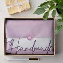 Handgjord med kärlek lila småföretagspackaging