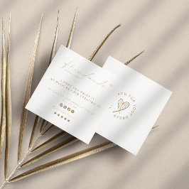 Handgjord med Kärlek Logotyp Small Business Social Fyrkantigt Visitkort