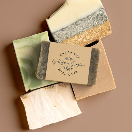 Handgjord med Kärlek | Rustiskt hjärta och Löv and Stämpel