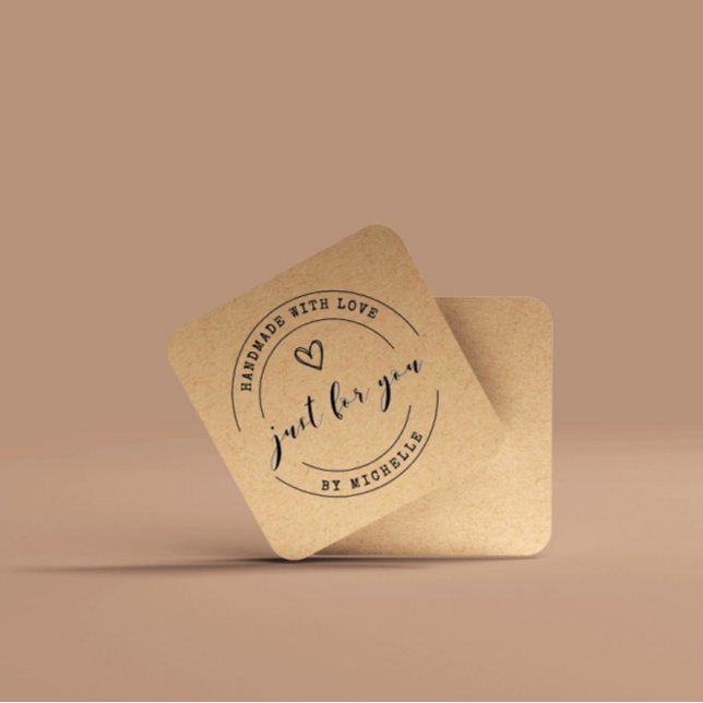 handgjord med kärlek-skript - tack för ditt kort (Skapare uppladdad)