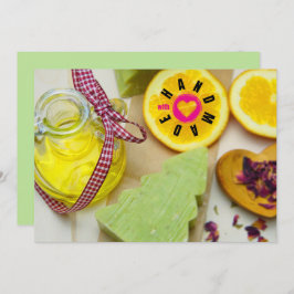 Handgjord med Kärlek Soap Maker Julgran Lemon Tack Kort