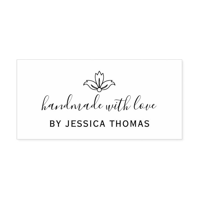 Handgjord med kärlek stämpel (Tryck)