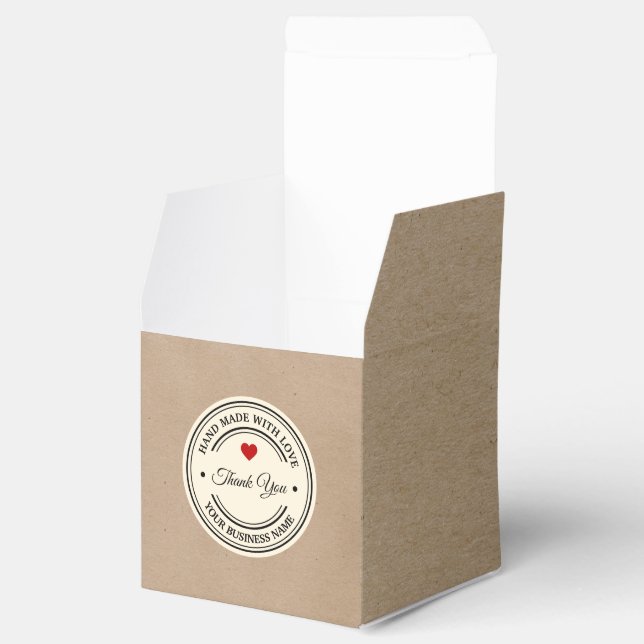 handgjord med kärlek | Tack för att du väljer rätt Presentaskar (Öppnad)