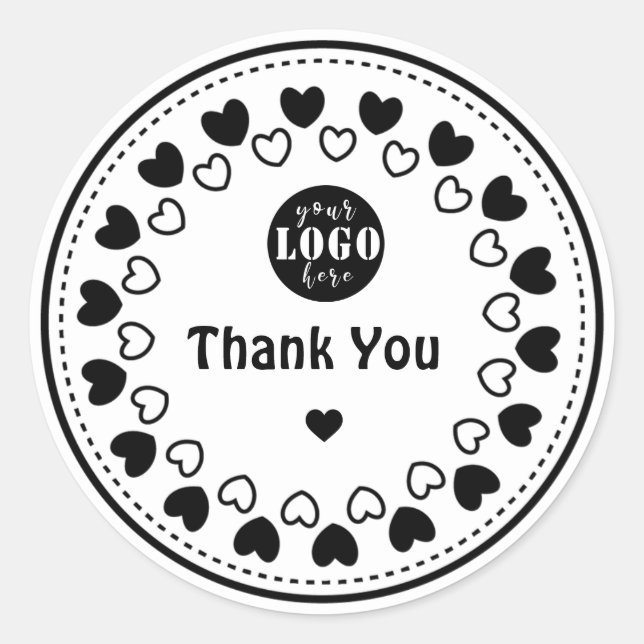 Handgjord med kärlek | Tack för dekal och etikett (Framsida)