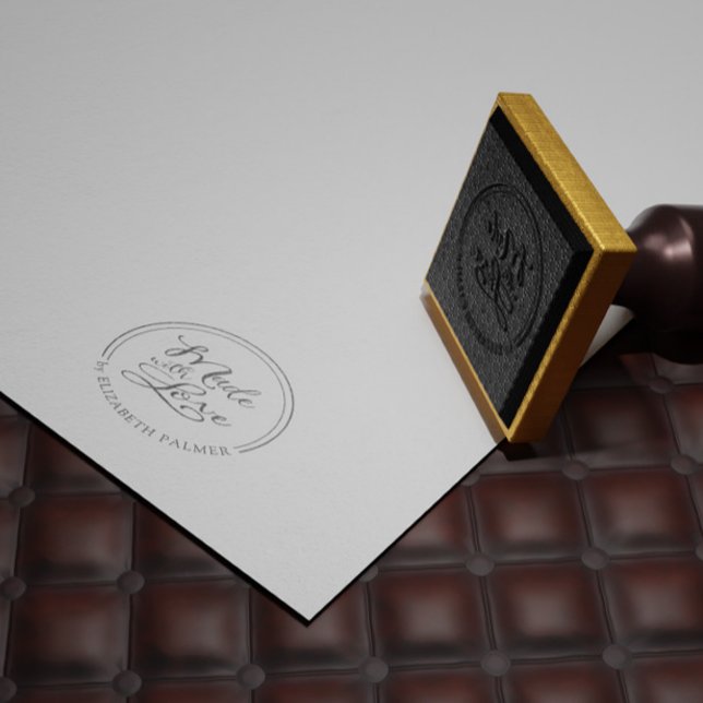 Handgjord med Kärlek Whimsical Script Product Frim Stämpel (Skapare uppladdad)