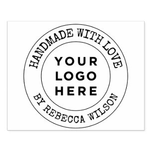 Handgjord med stor anpassningsbar i kärlek stämpel