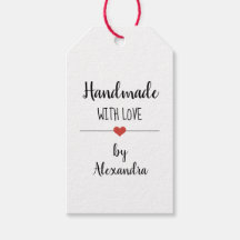 Handgjord med vit anpassningsbar från kärlek