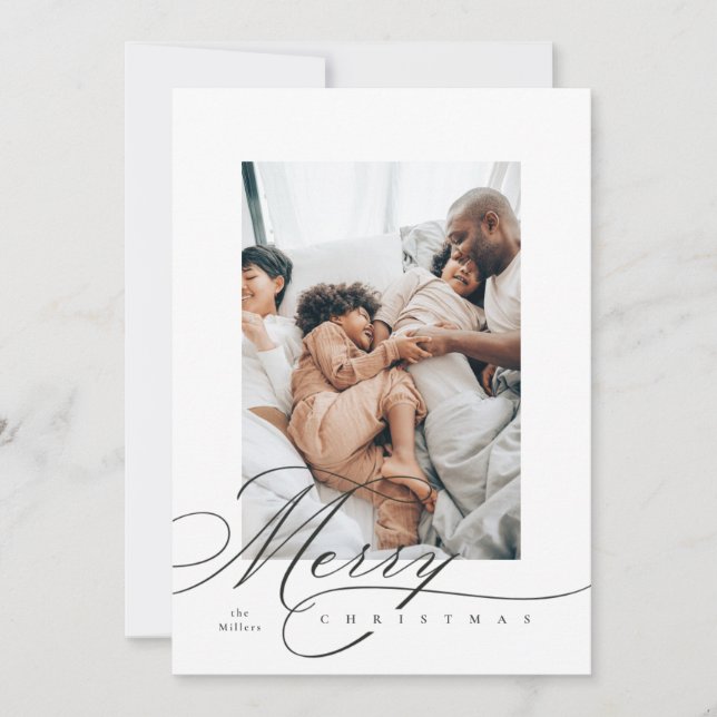 Handgjord Merry Holiday-Kort Julkort (Framsida)