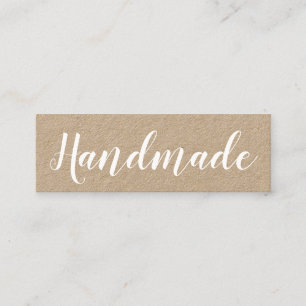 Handgjord minimalist elegant kraft visitkort