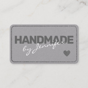 Handgjord minimalistisk flata Grått - enkelt Stil Visitkort