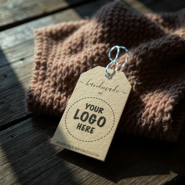 Handgjord Pris hängare Märkre din Logotyp Kraft Pr Presentetikett (Skapare uppladdad)