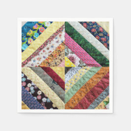 Handgjord Quilt Mönster Pappersservett