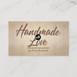 Handgjord Rustic Kraft Visitkort