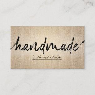 Handgjord Rustic Kraft Visitkort