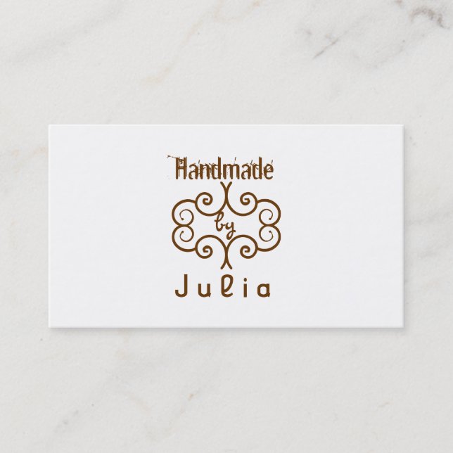 Handgjord slug visitkort (Framsida)