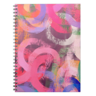 Handgjord surrealistisk abstrakt mönster. Modern k Anteckningsbok