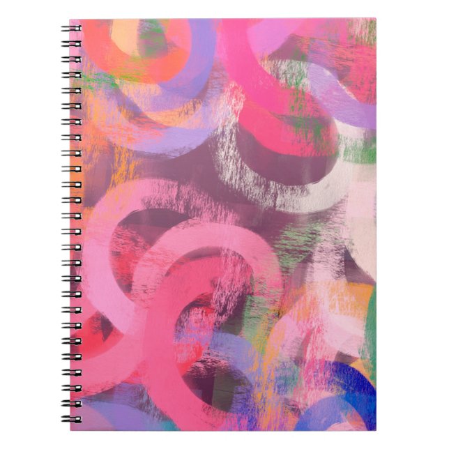 Handgjord surrealistisk abstrakt mönster. Modern k Anteckningsbok (Framsidan)