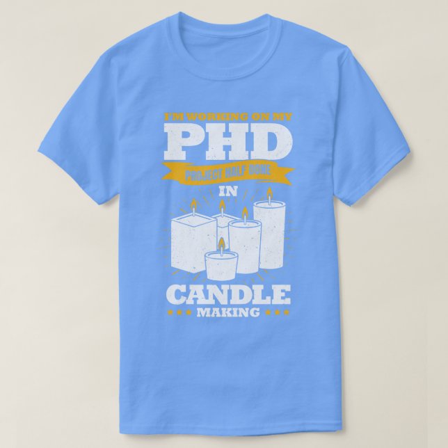 Handgjord Vax Candles Candle Skapar Älskare Gift T Shirt (Design framsida)