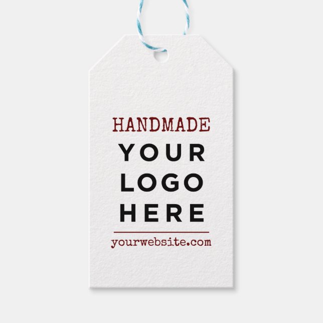 Handgjord webbplats - Produkt för Anpassningsbarna Presentetikett (Framsidan)