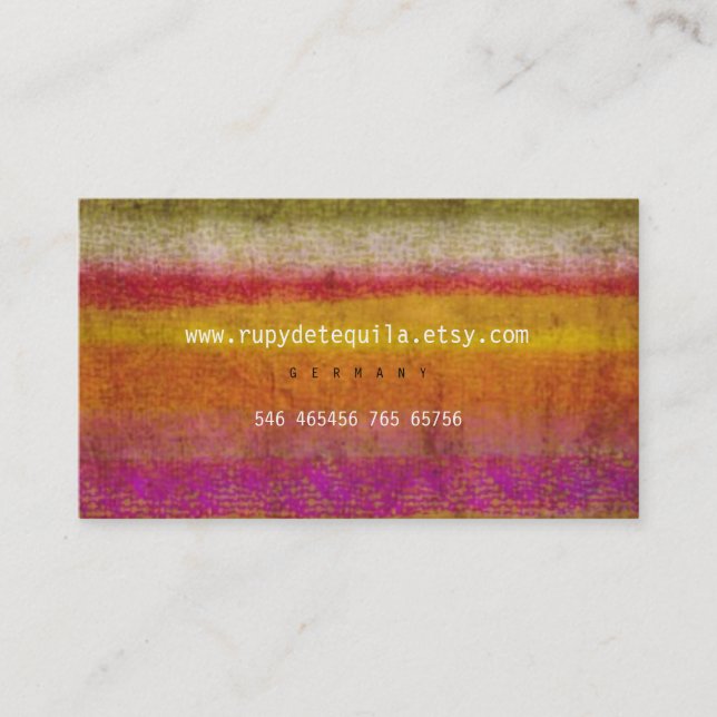 Handgjorda Affärskort Visitkort (Framsida)