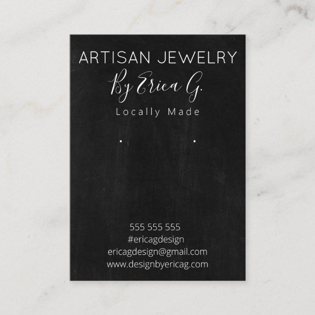 Handgjorda avläsningar Judiska Visningen Visitkort (Framsida)