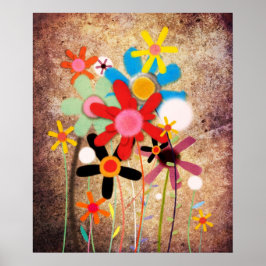 Handgjorda blommor poster