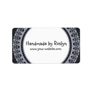 Handgjorda by - etiketter adressetikett