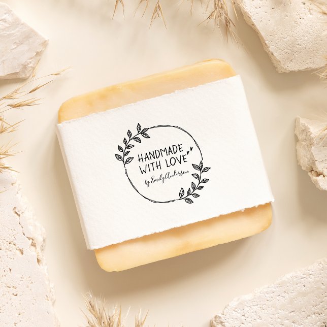 Handgjorda handgjorda Linjer-Löv med Kärlek Namn Stämpel (Skapare uppladdad)