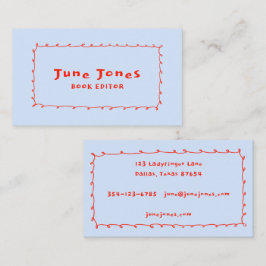 Handgjorda handgjorda, vismliknande pennstift visitkort