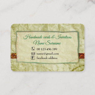 Handgjorda hantverk visitkort