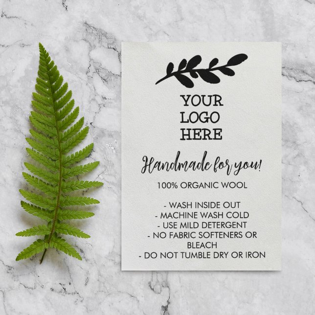 Handgjorda instruktioner för Tvätta Social Media L Visitkort (Skapare uppladdad)