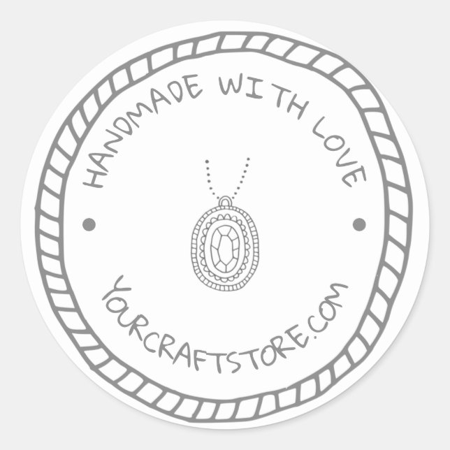 Handgjorda judiska båtar runt klistermärke (Framsida)