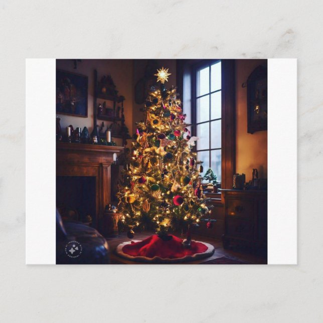 Handgjorda julafton-kort vykort (Framsida)