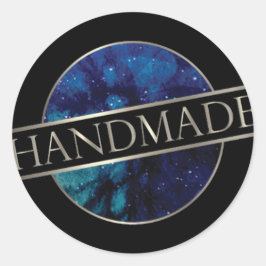Handgjorda klistermärken, himlar, natten runt klistermärke
