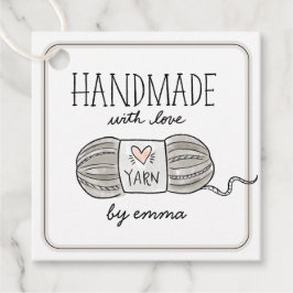 Handgjorda med Kärlek Knitting-garn Tack Gåvor Etiketter