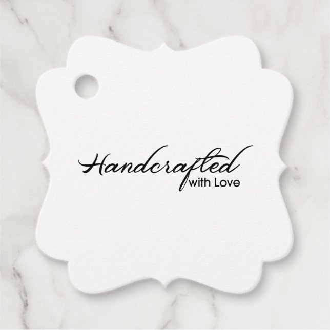 Handgjorda med kärlek märkre gåvor etiketter (Framsida)