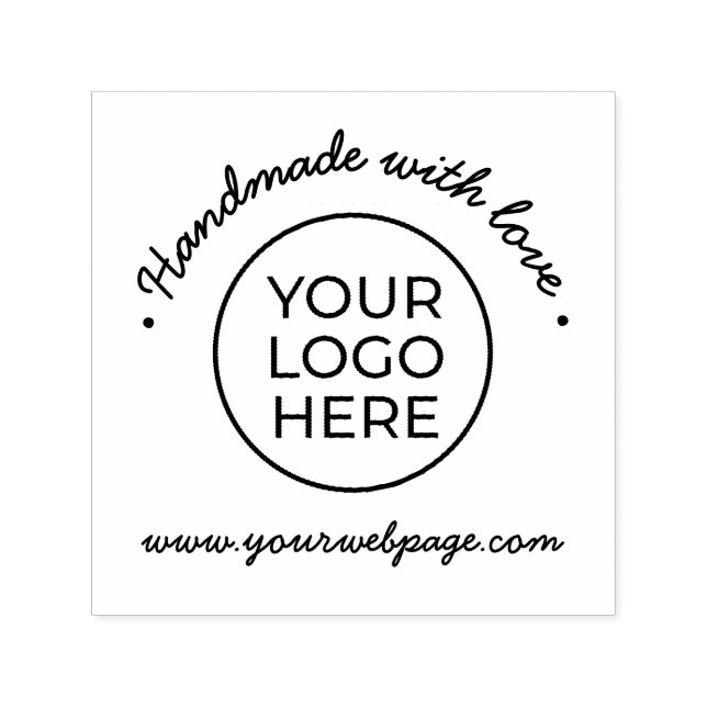 Handgjorda med Kärlek självbläckgummi Frimärke Självfärgande Stämpel (Design)