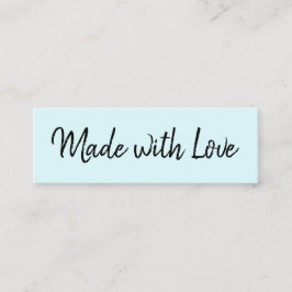 Handgjorda minimalistiska moderna, enkla blå trend mini visitkort