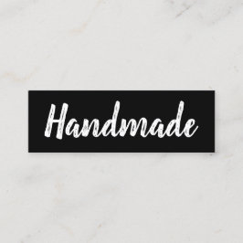 Handgjorda minimalistmoderna, enkla svarta och vit mini visitkort