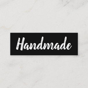 Handgjorda minimalistmoderna, enkla svarta och vit mini visitkort
