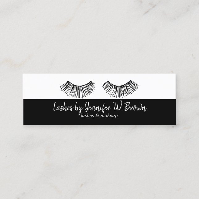 Handgjorda Strip Lash Hantverkare Mini Visitkort (Framsida)